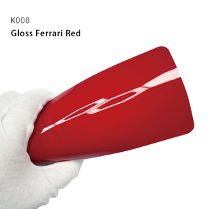 Gloss Ferrari Red TPU Couleur PPF Color Wrap Car Paint Protection Film 1,52 * 16m / Roll