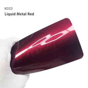 Liquide Metal Red TPU Couleur de voiture Protection de peinture de voiture auto-guérison PPF Wrap 8 ans Garantie