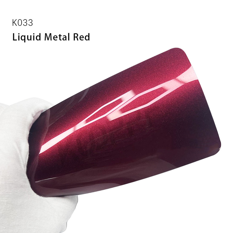 Liquide Metal Red TPU Couleur de voiture Protection de peinture de voiture auto-guérison PPF Wrap 8 ans Garantie