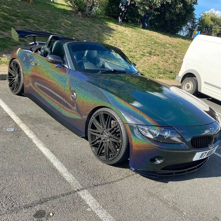 Film de protection de la peinture de voiture de couleur de couleur noire métallique noire