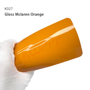 Voiture complète enveloppe de corps gloss mclaren orange tpu couleur de voiture de protection de la peinture de voiture application sèche et application humide 