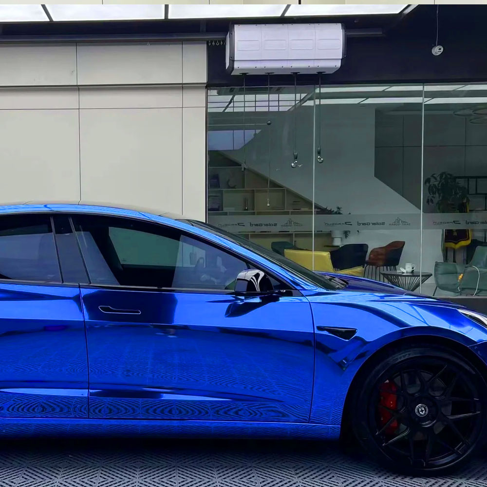 Super Chrome Nil Blue Paint Protection Film Film bas et haute qualité.