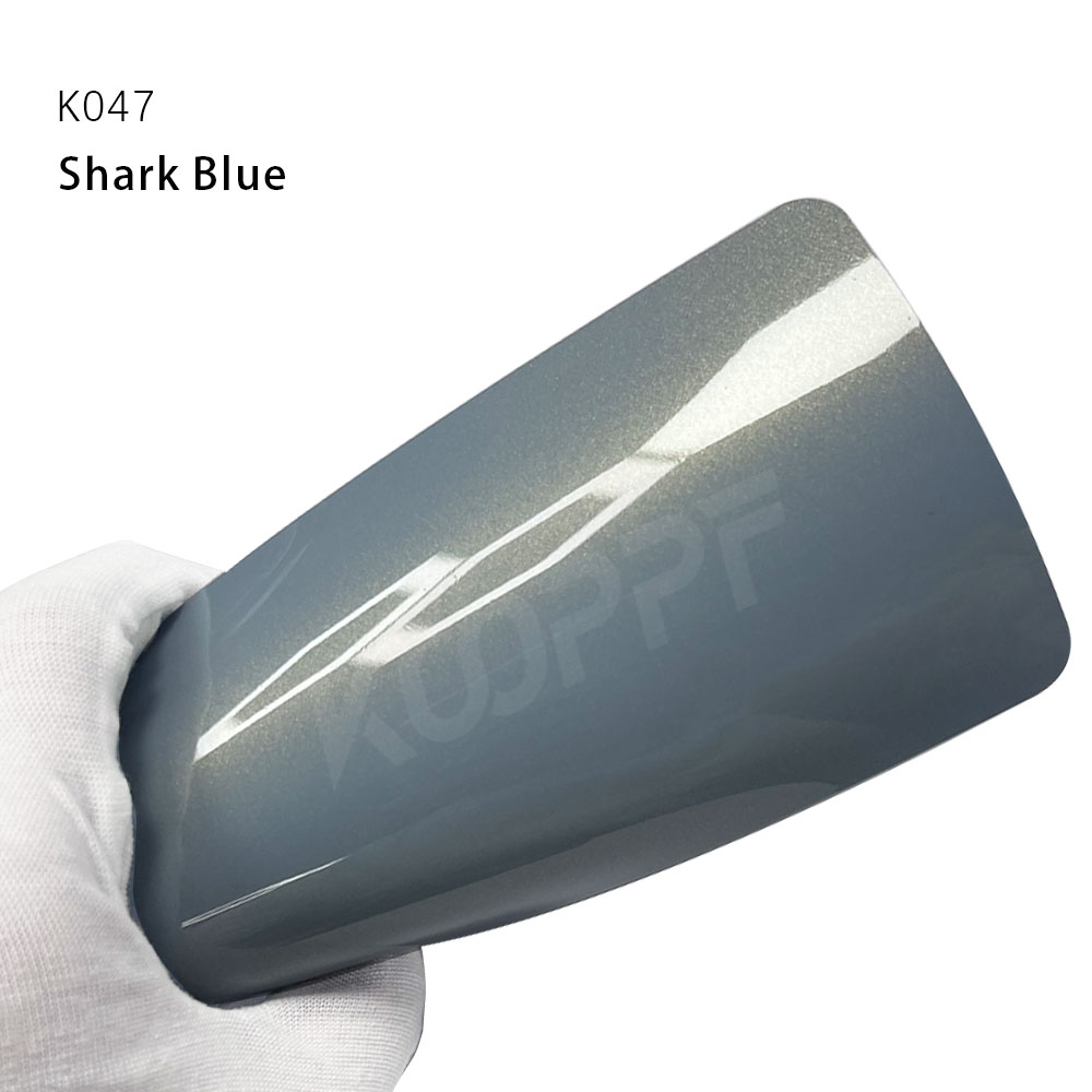 Film de protection de peinture de voiture TPU bleu requin, couleur Ppf pour voiture