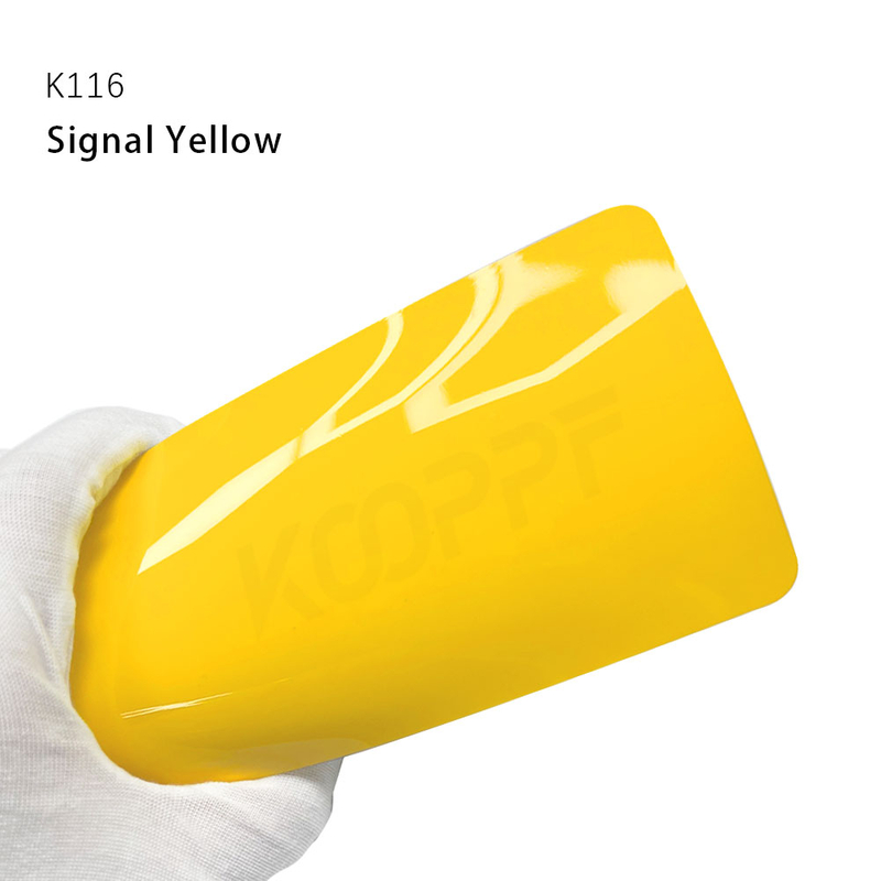 Film de protection de protection de la peinture de voiture en couleur jaune au citron citron