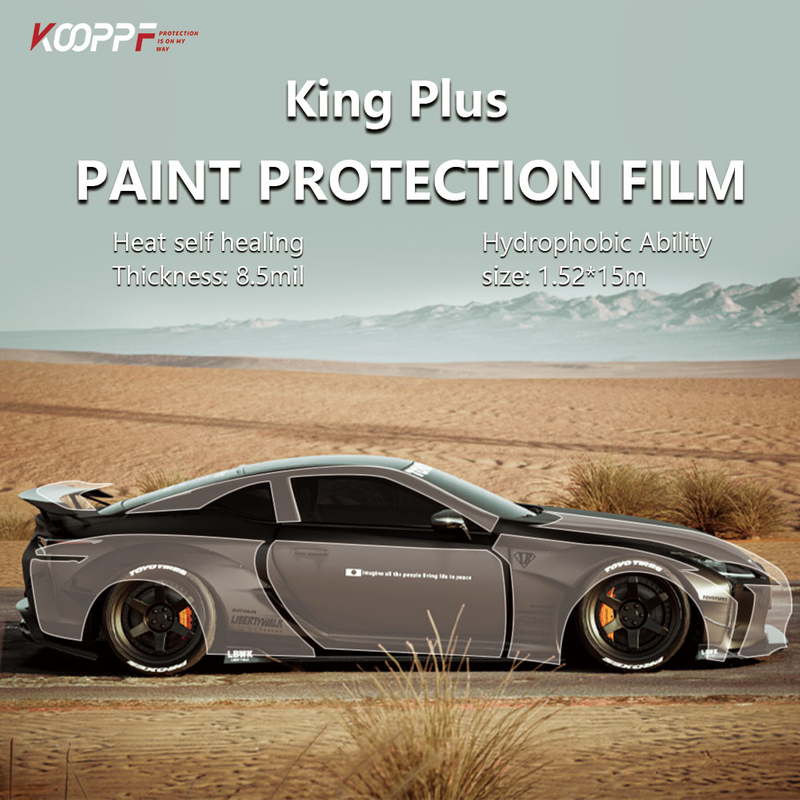 Film de protection de peinture de voiture PPF brillant auto-cicatrisant King Plus Heat